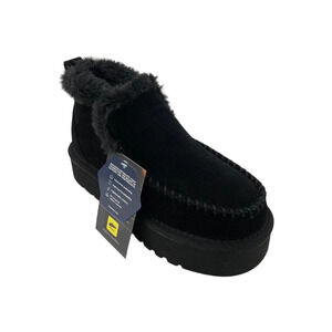 Mykos Women's Suede Platform Winter Boots Britt Black - Medium